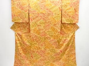 切りばめ風　花更紗模様小紋着物